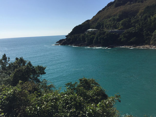 和歌山の世界遺産 鬼ヶ城付近で